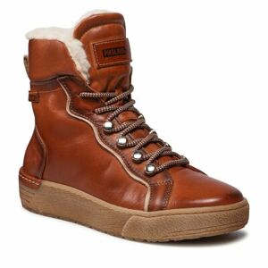 Šněrovací boty Pikolinos W0T-8874 Přírodní kůže (useň) - Lícová