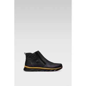 Kotníkové boty Rieker F1652-00 Přírodní kůže (useň) - Lícová